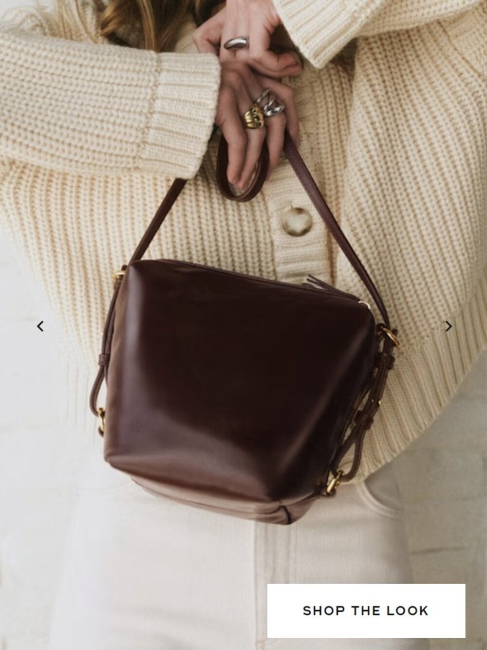 Sezane Lou Bag Vintage Burgundy - Size TU - Picture 3 of 4